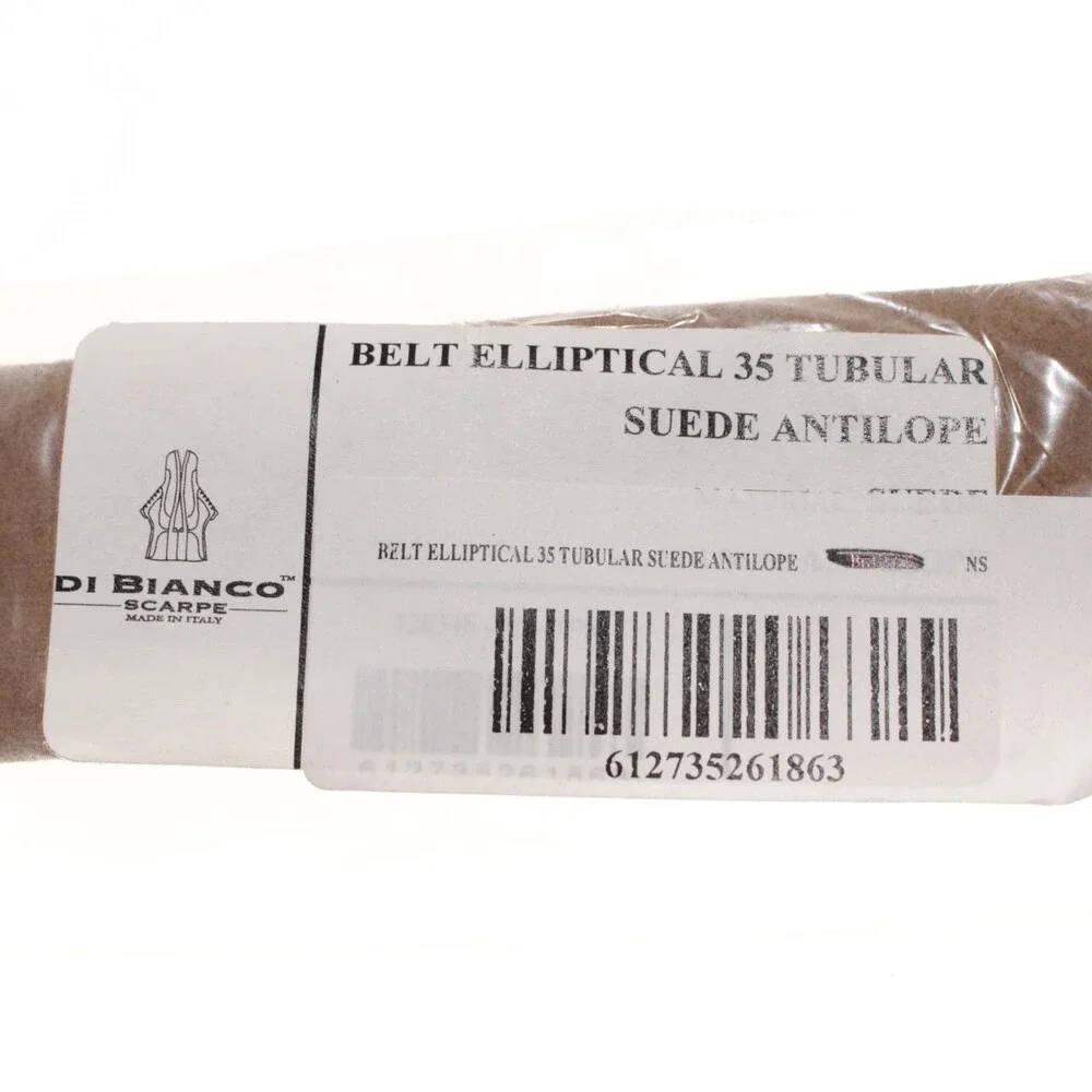 Di Bianco NWT Cut to Size Dress Belt In Solid Brown Suede Leather One Size
